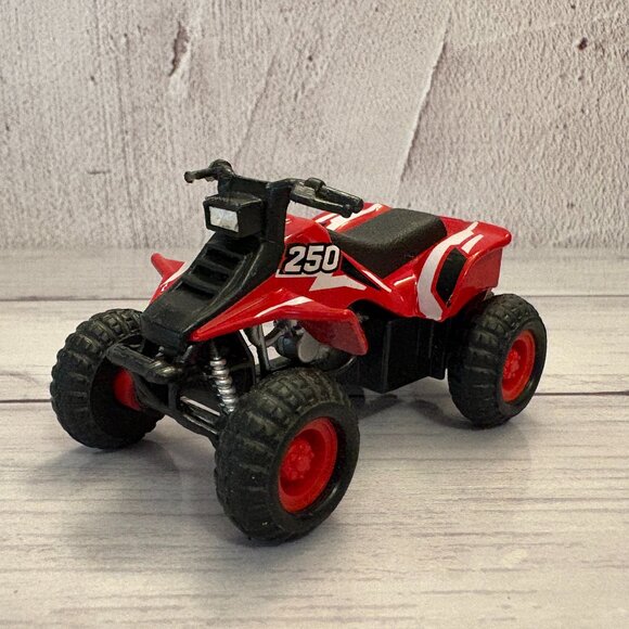 Maisto ATV Red Quad 250 Pullback Action Diecast 2016 (SKU: 259TO) - Picture 1 of 7